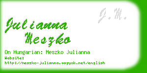 julianna meszko business card